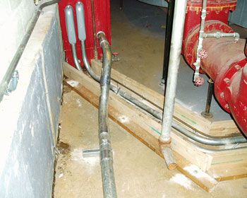 Upgraded electrical installation for fire pump system