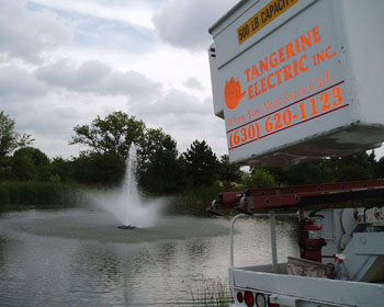 ELectrical installation of fountain