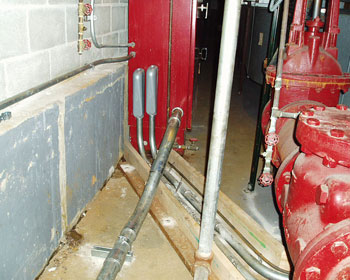 Upgraded electrical installation for fire pump system